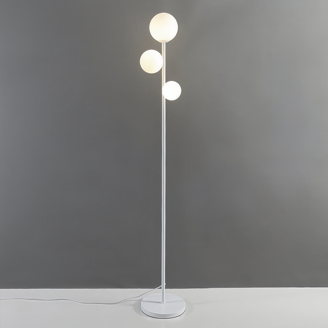 Luminara | Elegant Modern Black and Gold Floor Lamp with 3-Light Design 3