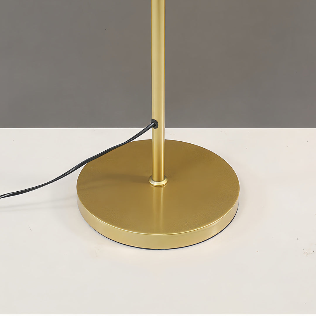 Luminara | Elegant Modern Black and Gold Floor Lamp with 3-Light Design 8