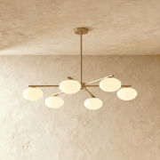Freyza - Elegant Modern Copper Glass Dining Room Chandelier Light