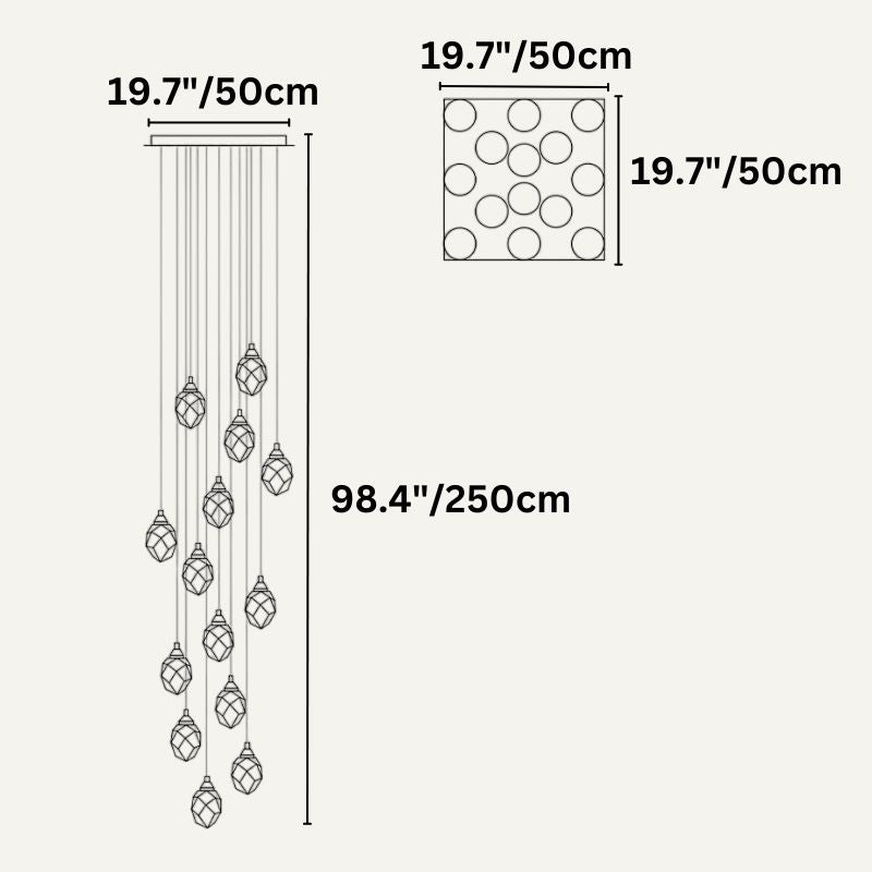 Freyza - Elegant Modern Crystal Chandelier Light Fixture
