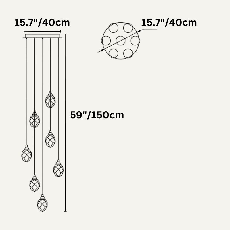 Freyza - Elegant Modern Crystal Chandelier Light Fixture