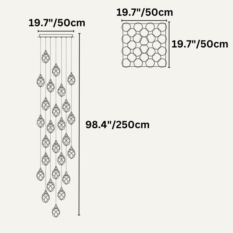 Freyza - Elegant Modern Crystal Chandelier Light Fixture