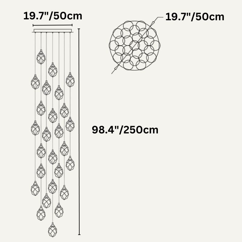Freyza - Elegant Modern Crystal Chandelier Light Fixture