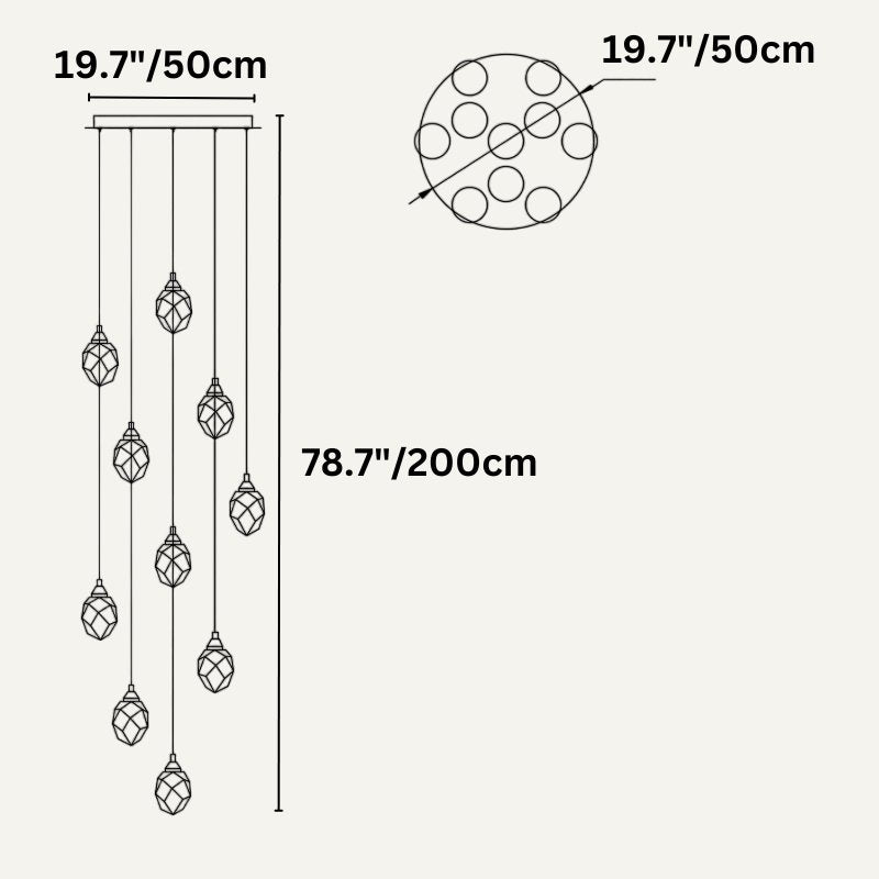 Freyza - Elegant Modern Crystal Chandelier Light Fixture