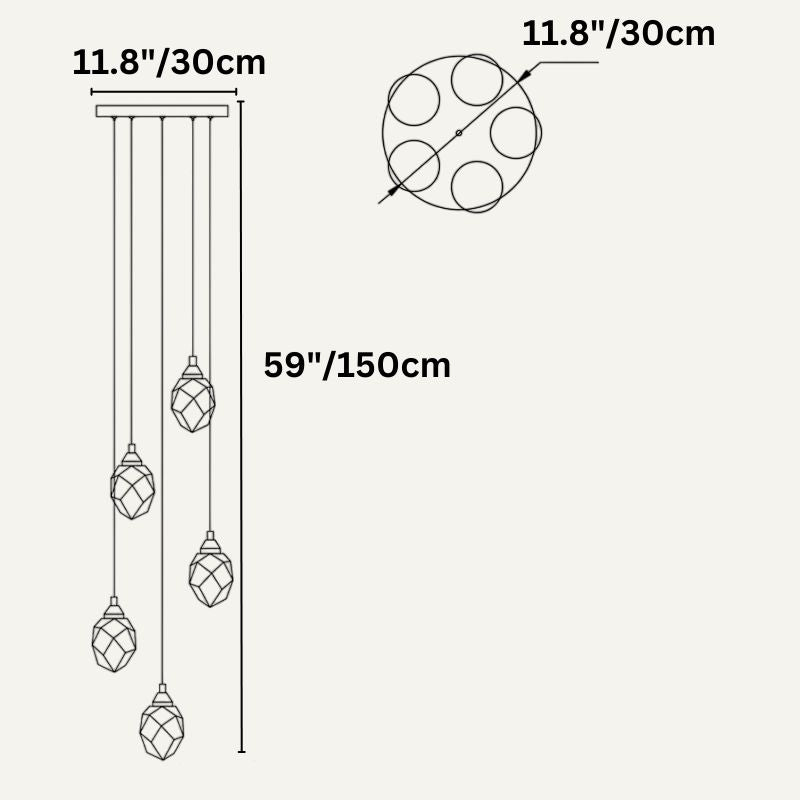 Freyza - Elegant Modern Crystal Chandelier Light Fixture