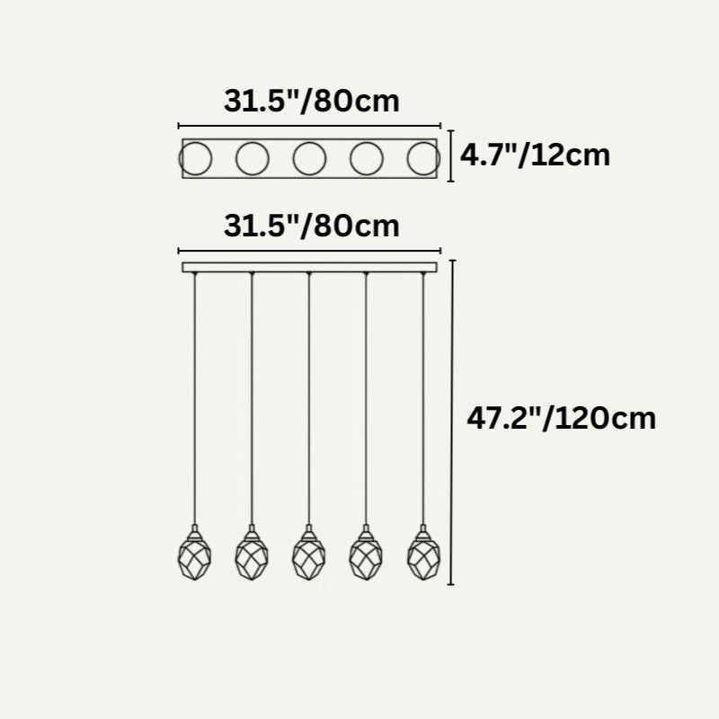 Freyza - Elegant Modern Crystal Chandelier Light Fixture