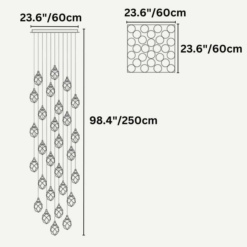 Freyza - Elegant Modern Crystal Chandelier Light Fixture