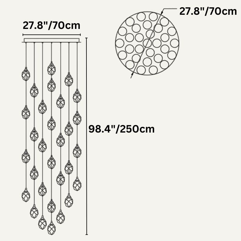 Freyza - Elegant Modern Crystal Chandelier Light Fixture
