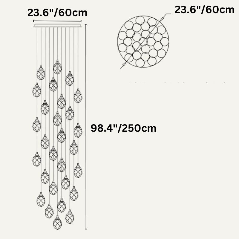 Freyza - Elegant Modern Crystal Chandelier Light Fixture