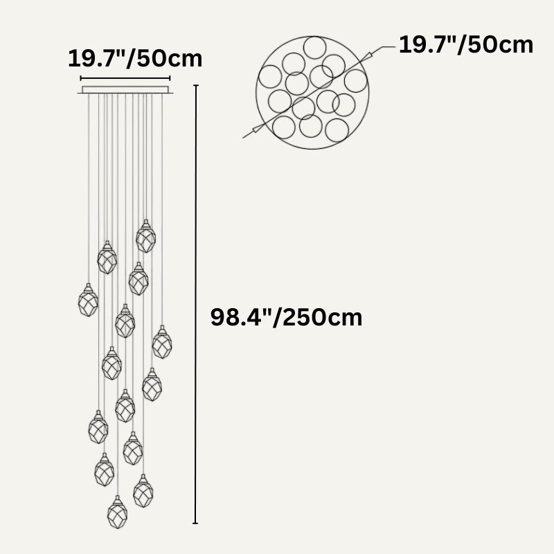 Freyza - Elegant Modern Crystal Chandelier Light Fixture