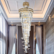 Freyza - Luminara | Elegante moderne Kristall-Treppenkronleuchterbeleuchtung