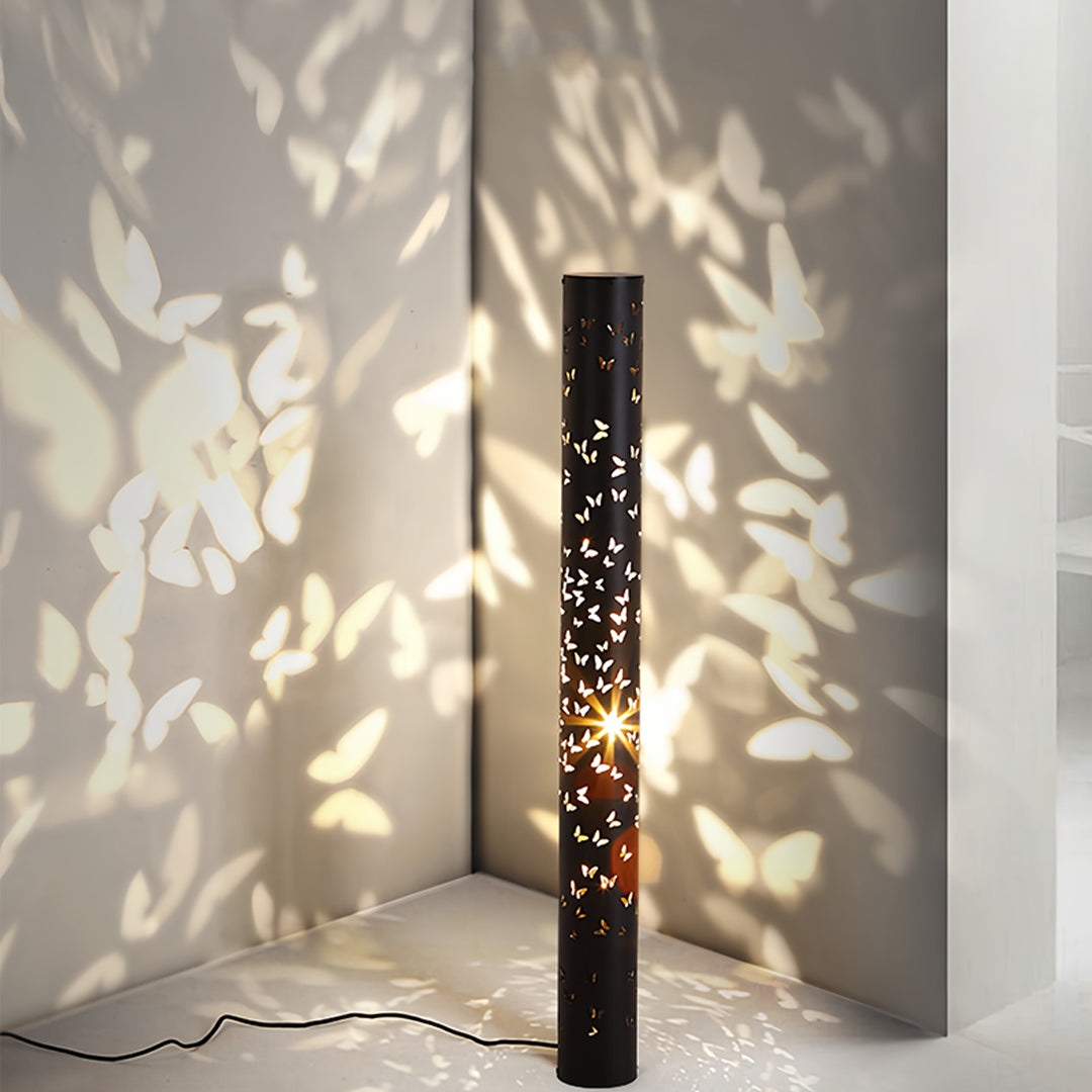 Luminara | Elegant Modern Floor Lamp with Butterfly Projection Design 0