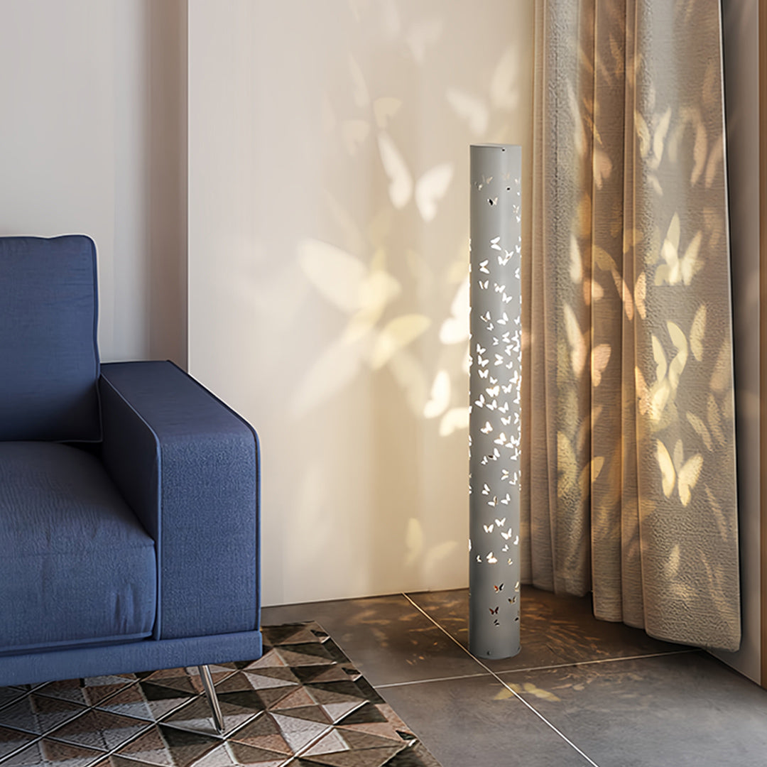 Luminara | Elegant Modern Floor Lamp with Butterfly Projection Design 1