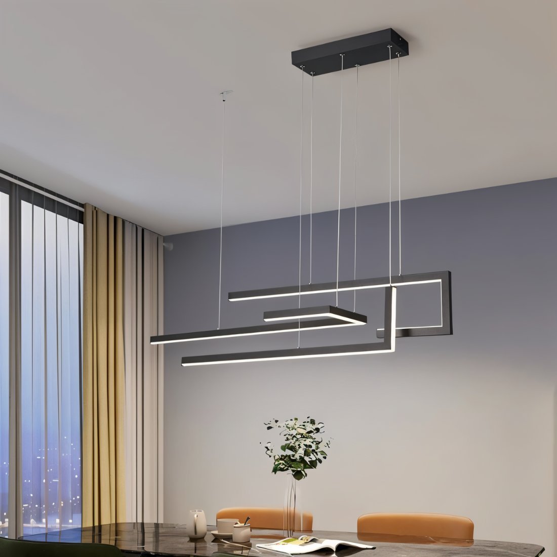 Freyza - Luminara | Elegant Modern Geometric LED Chandelier Lighting