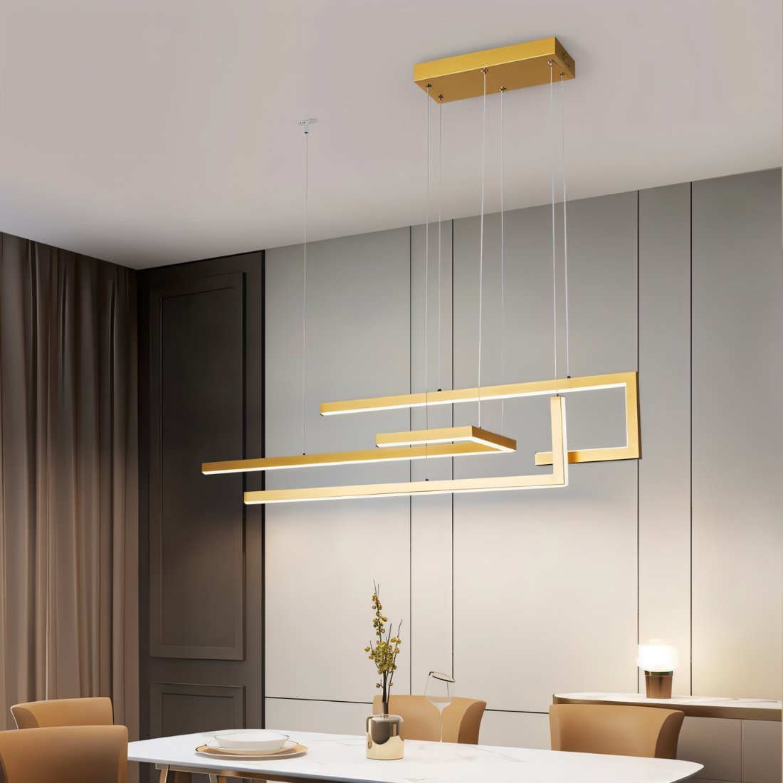 Freyza - Luminara | Elegant Modern Geometric LED Chandelier Lighting