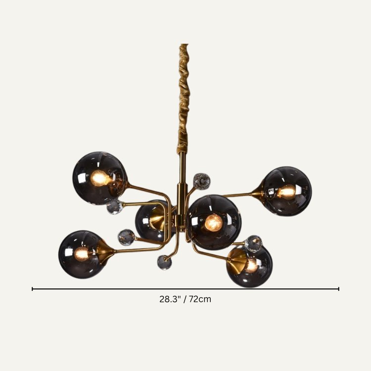 Freyza - Elegant Modern Glass Chandelier with Unique Design
