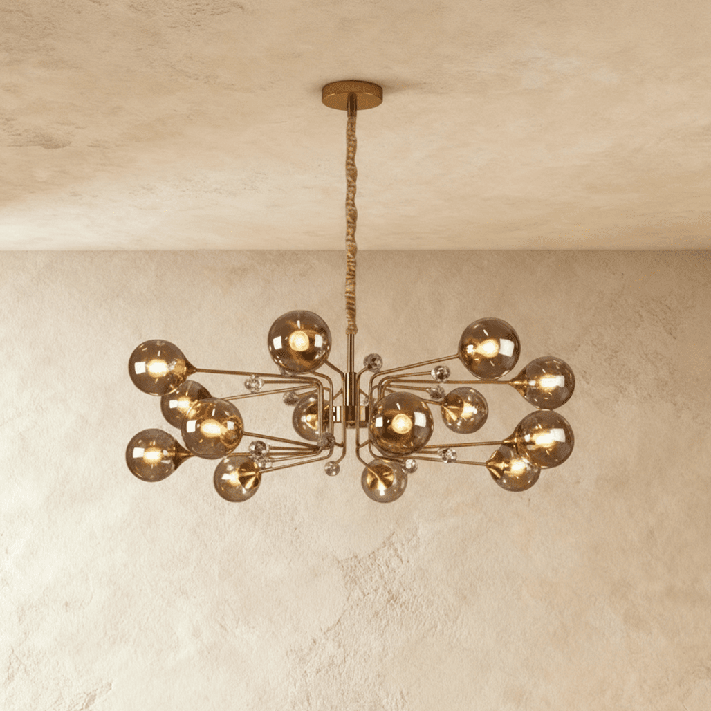Freyza - Elegant Modern Glass Chandelier with Unique Design