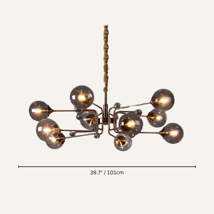 Freyza - Elegant Modern Glass Chandelier with Unique Design