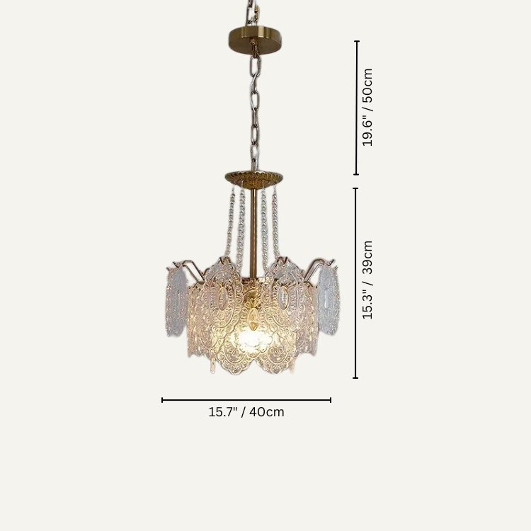 Freyza - Luminara | Elegant Modern Glass Dining Room Chandelier Light