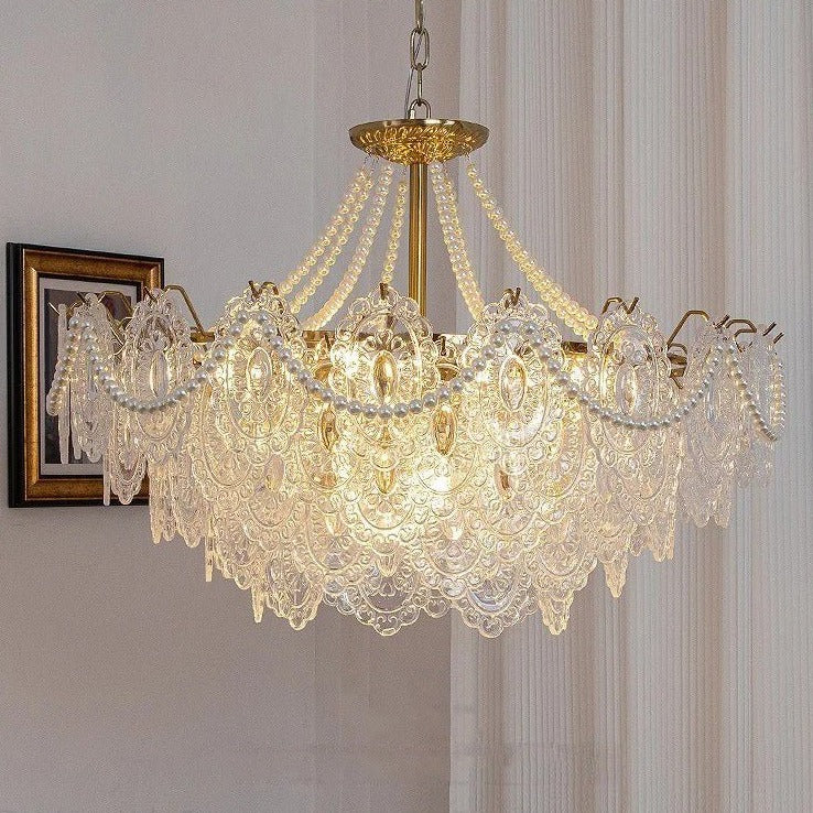 Freyza - Luminara | Elegant Modern Glass Dining Room Chandelier Light