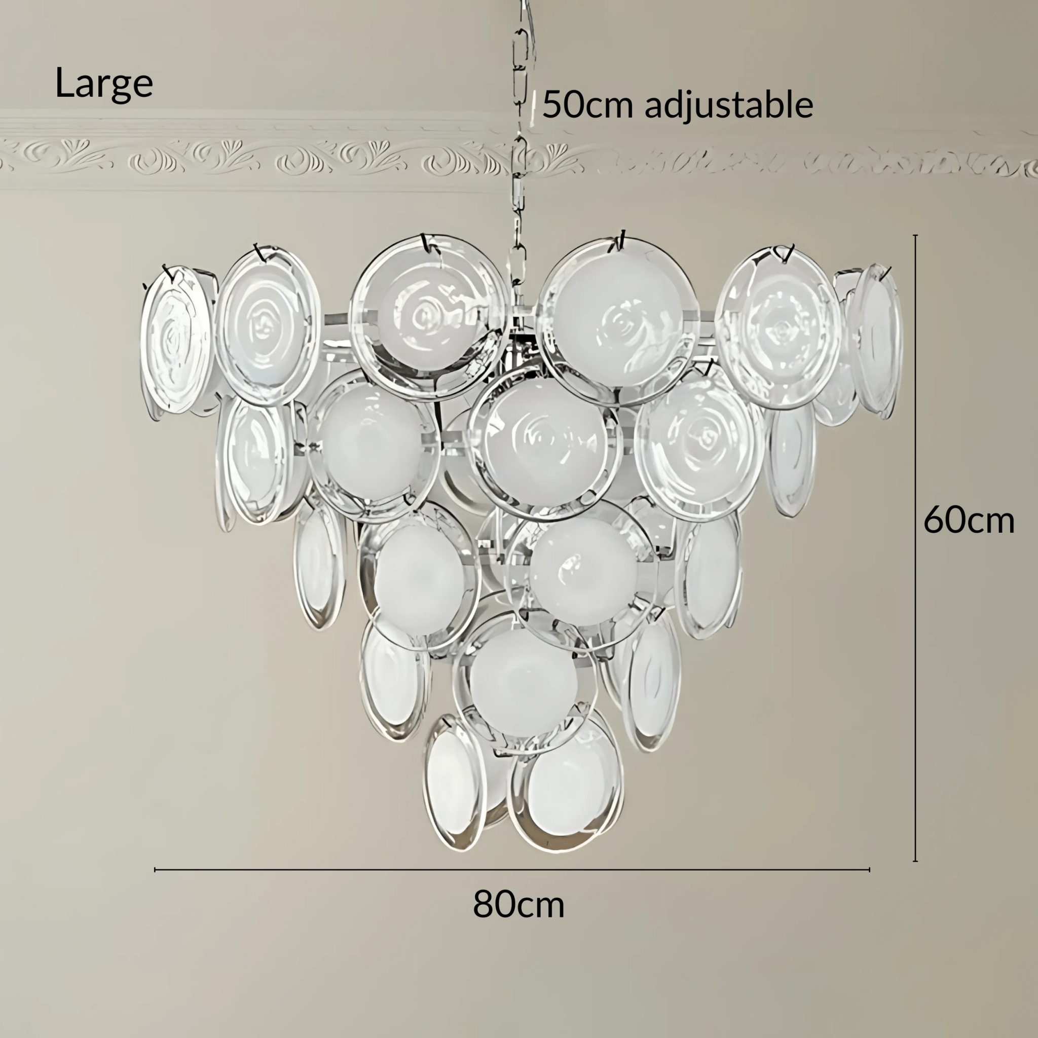 Freyza - Luminara | Elegant Modern Glass Dining Room Chandelier Light