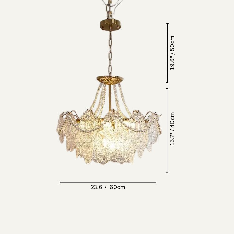 Freyza - Luminara | Elegant Modern Glass Dining Room Chandelier Light