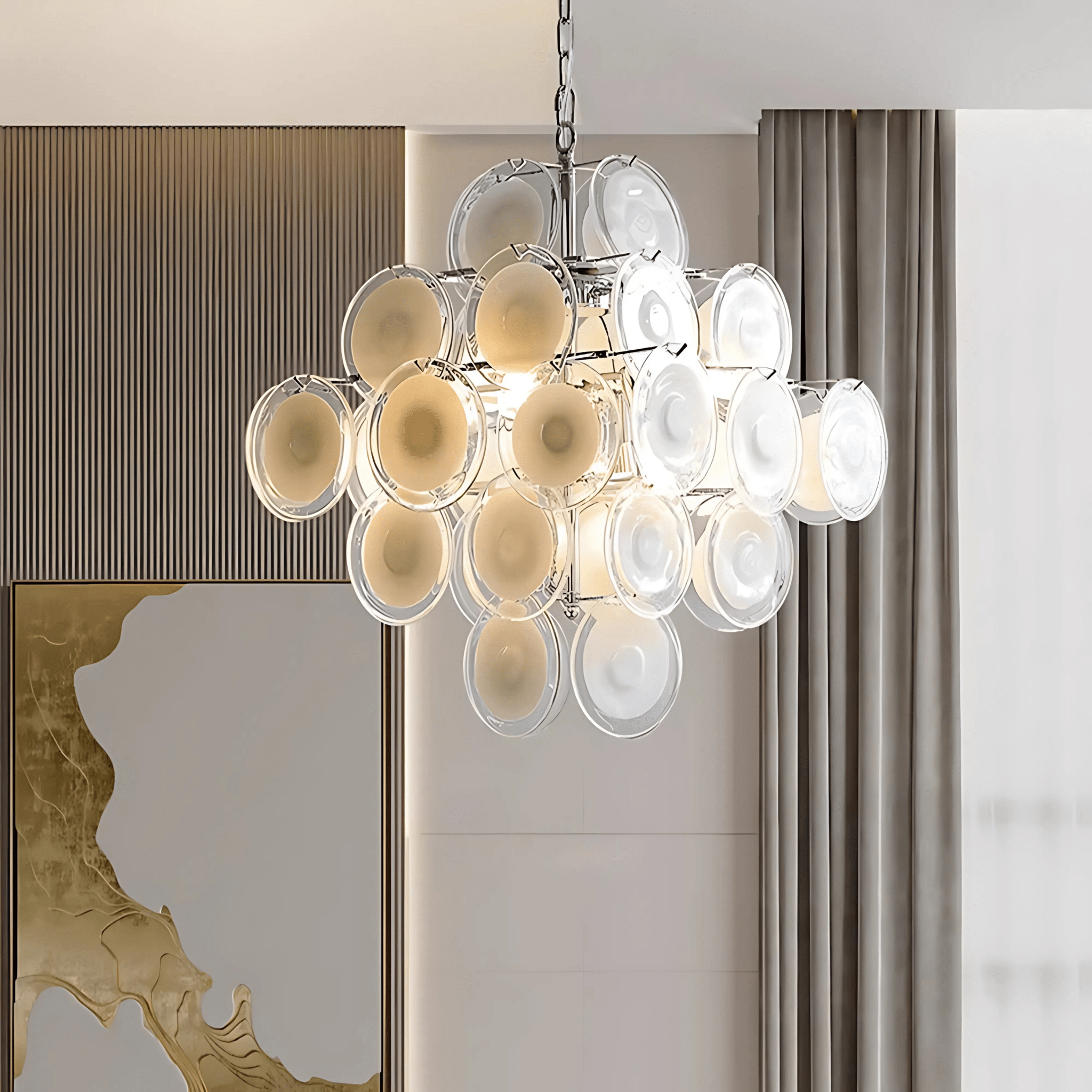 Freyza - Luminara | Elegant Modern Glass Dining Room Chandelier Light