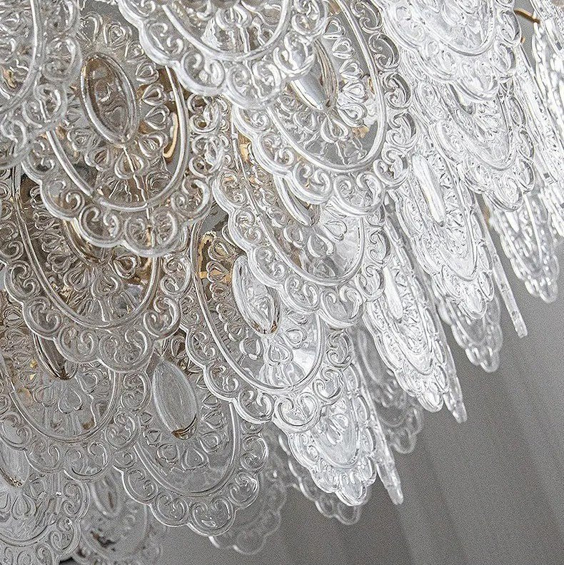 Freyza - Luminara | Elegant Modern Glass Dining Room Chandelier Light