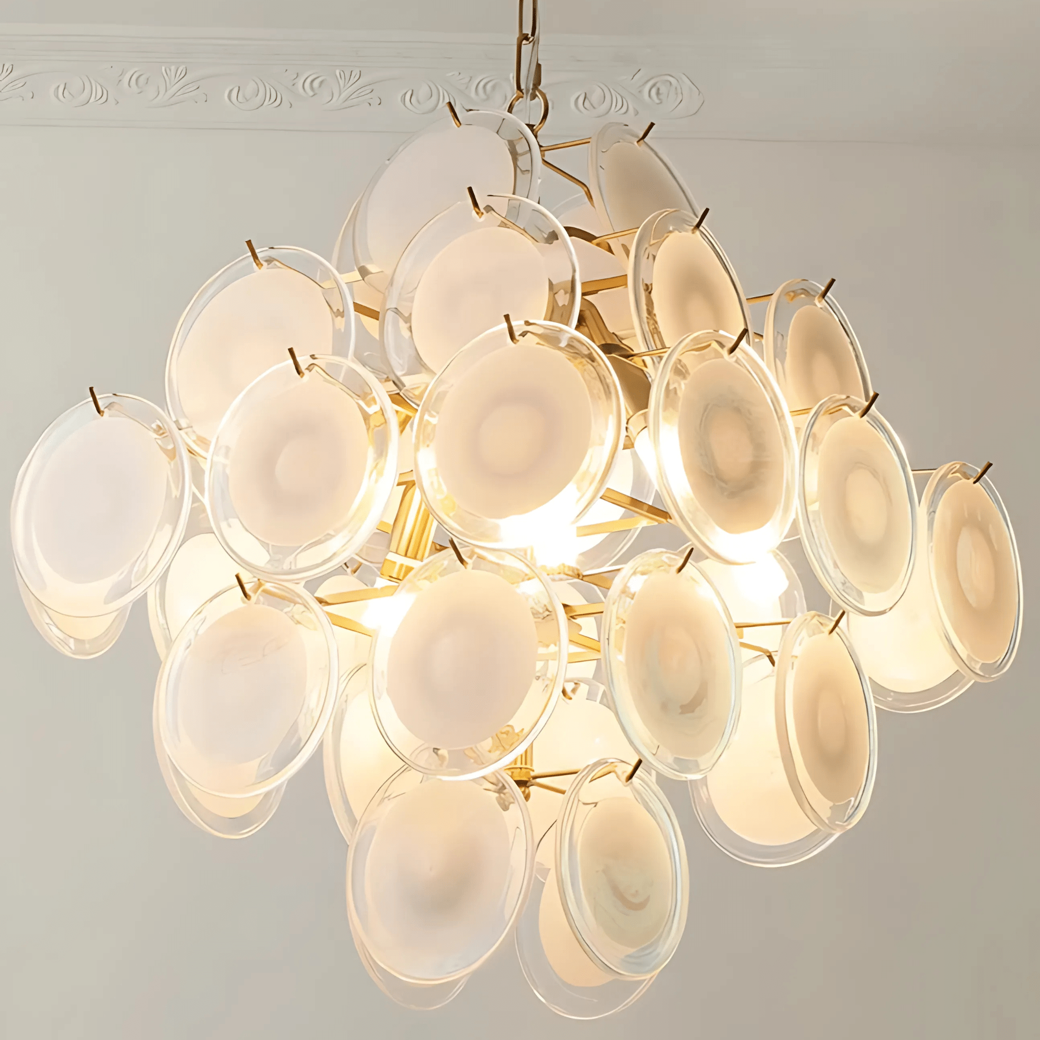 Freyza - Luminara | Elegant Modern Glass Dining Room Chandelier Light