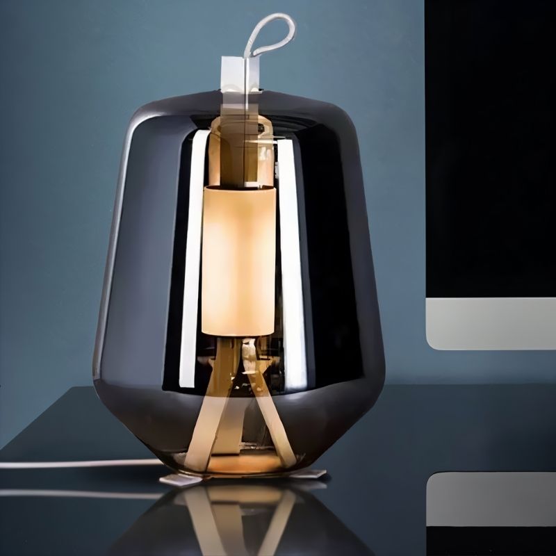 Luminara | Elegant Modern Glass Table Lamp for Bedroom Decor 3