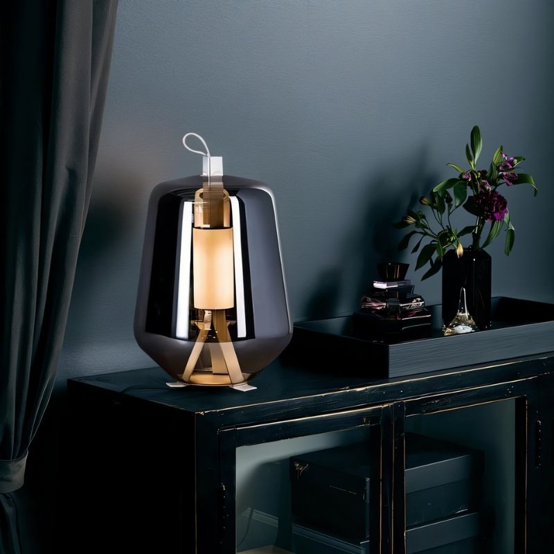 Luminara | Elegant Modern Glass Table Lamp for Bedroom Decor 4