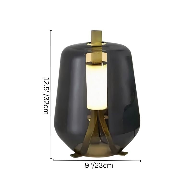 Luminara | Elegant Modern Glass Table Lamp for Bedroom Decor 5