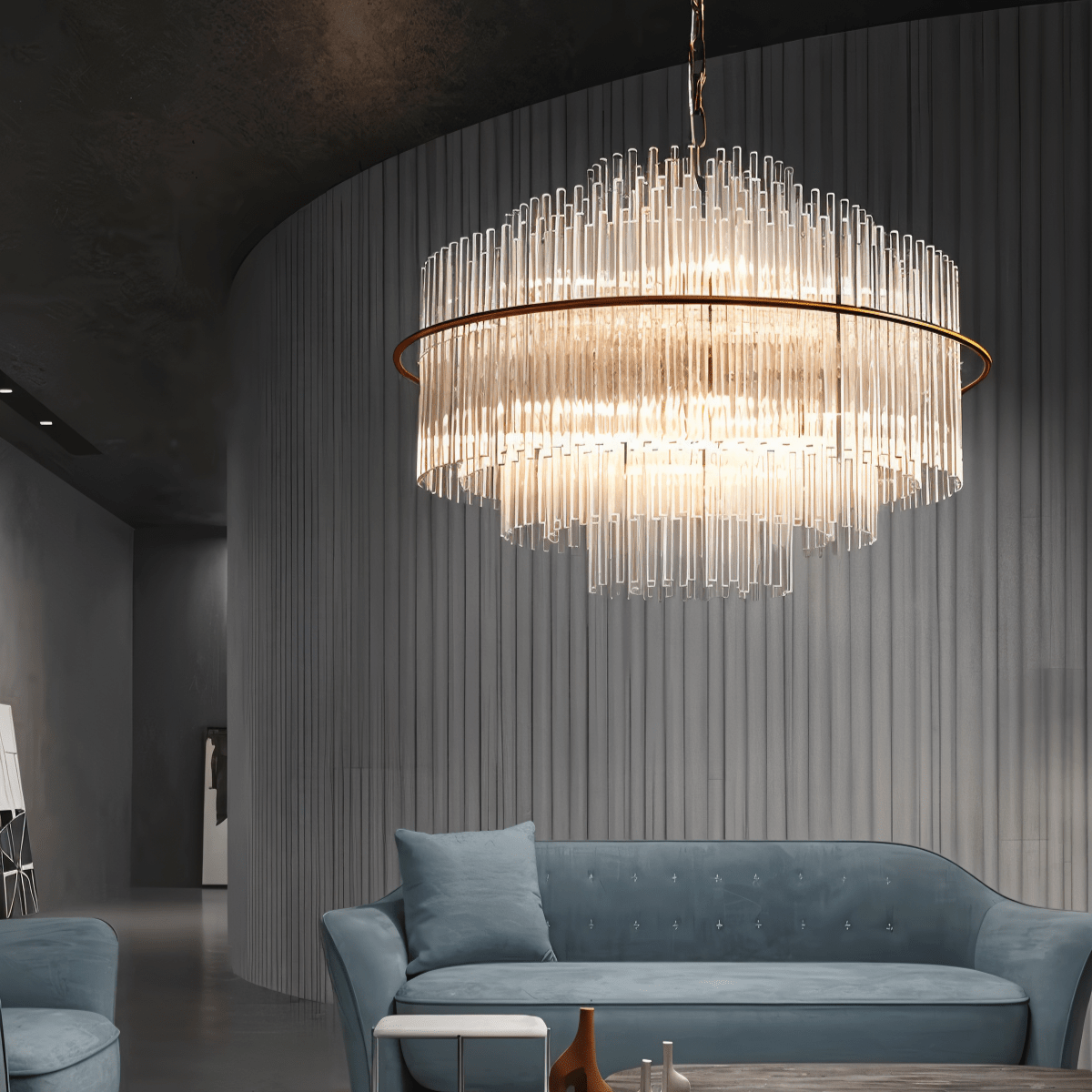 Freyza - Luminara | Elegant Modern Gold Chandelier Light for Dining Room Decor