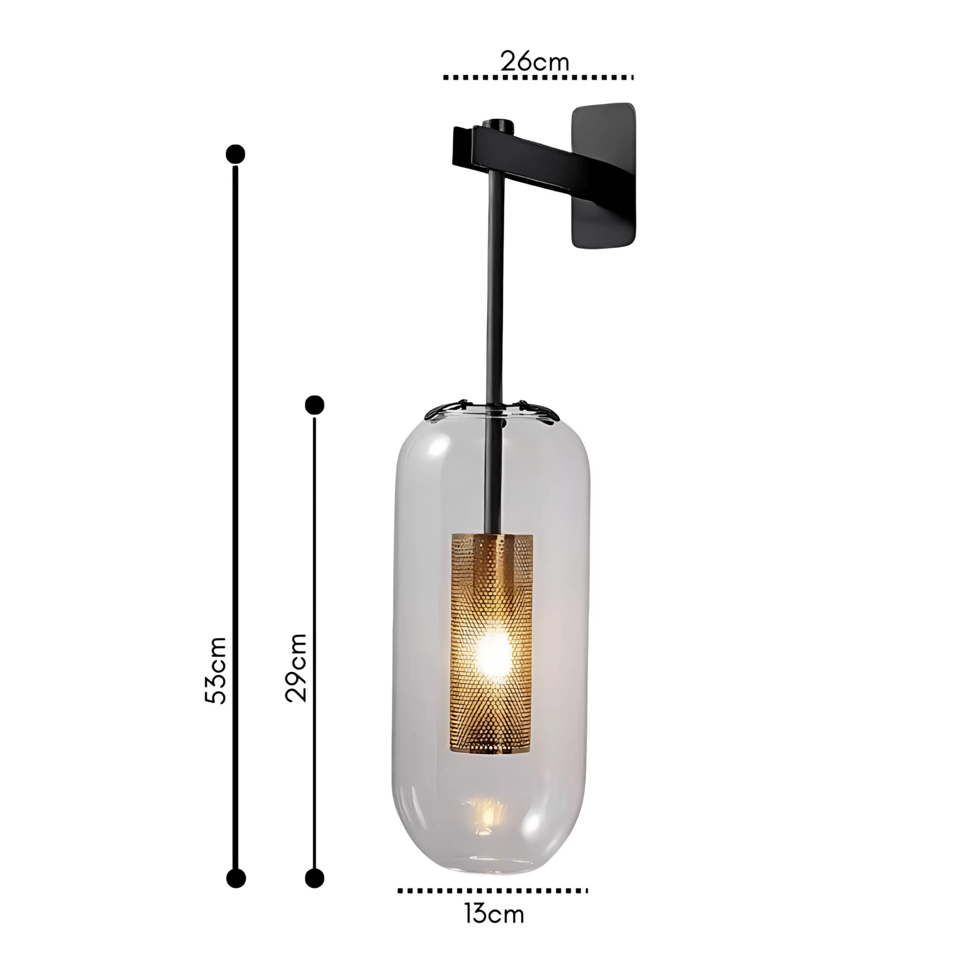 Luminara | Elegant Modern Industrial Wall Light Fixture 8