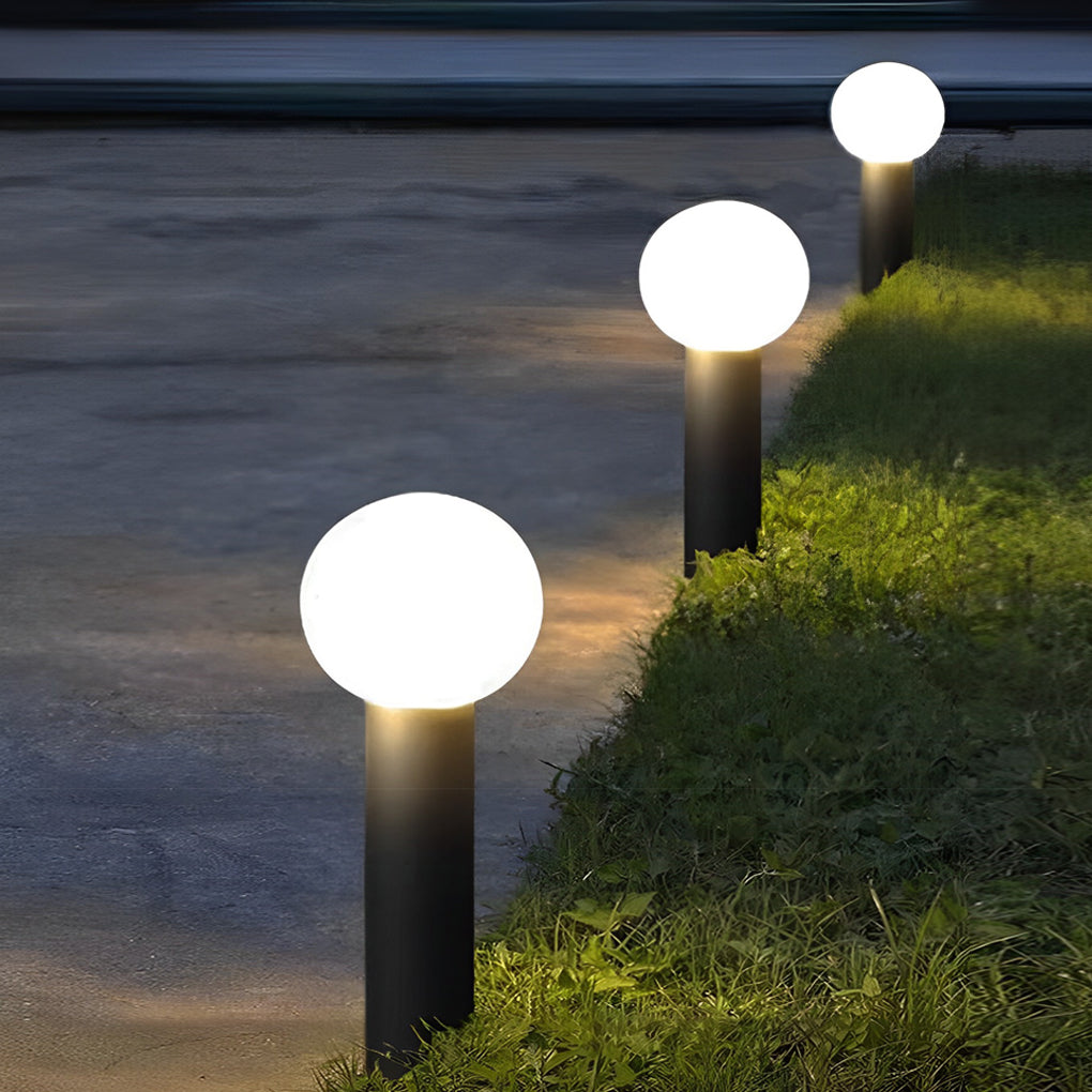 Luminara | Elegant Modern LED Round Bollard Light Fixture 0