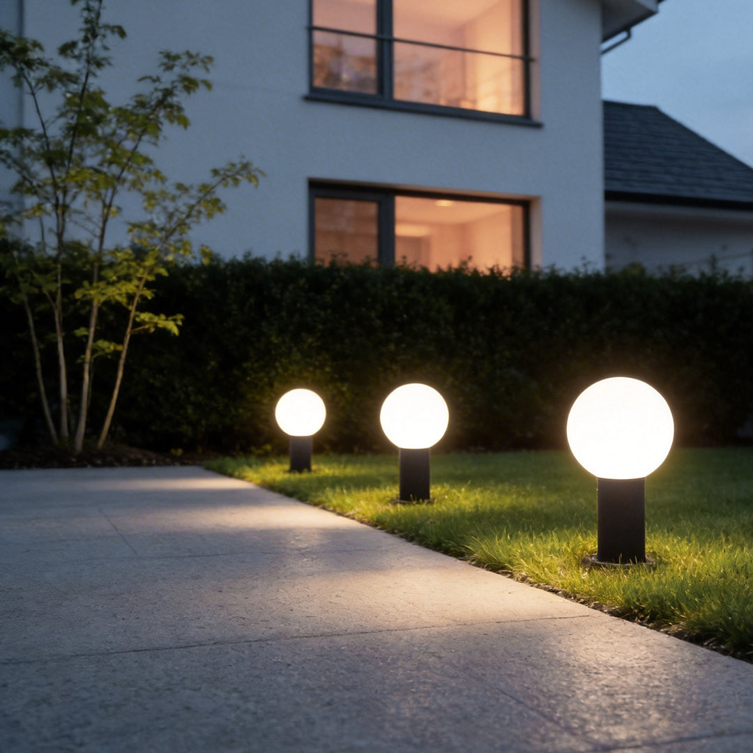 Luminara | Elegant Modern LED Round Bollard Light Fixture 1