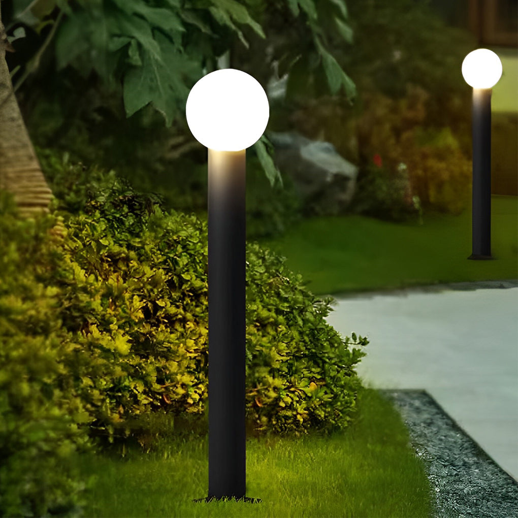 Luminara | Elegant Modern LED Round Bollard Light Fixture 3