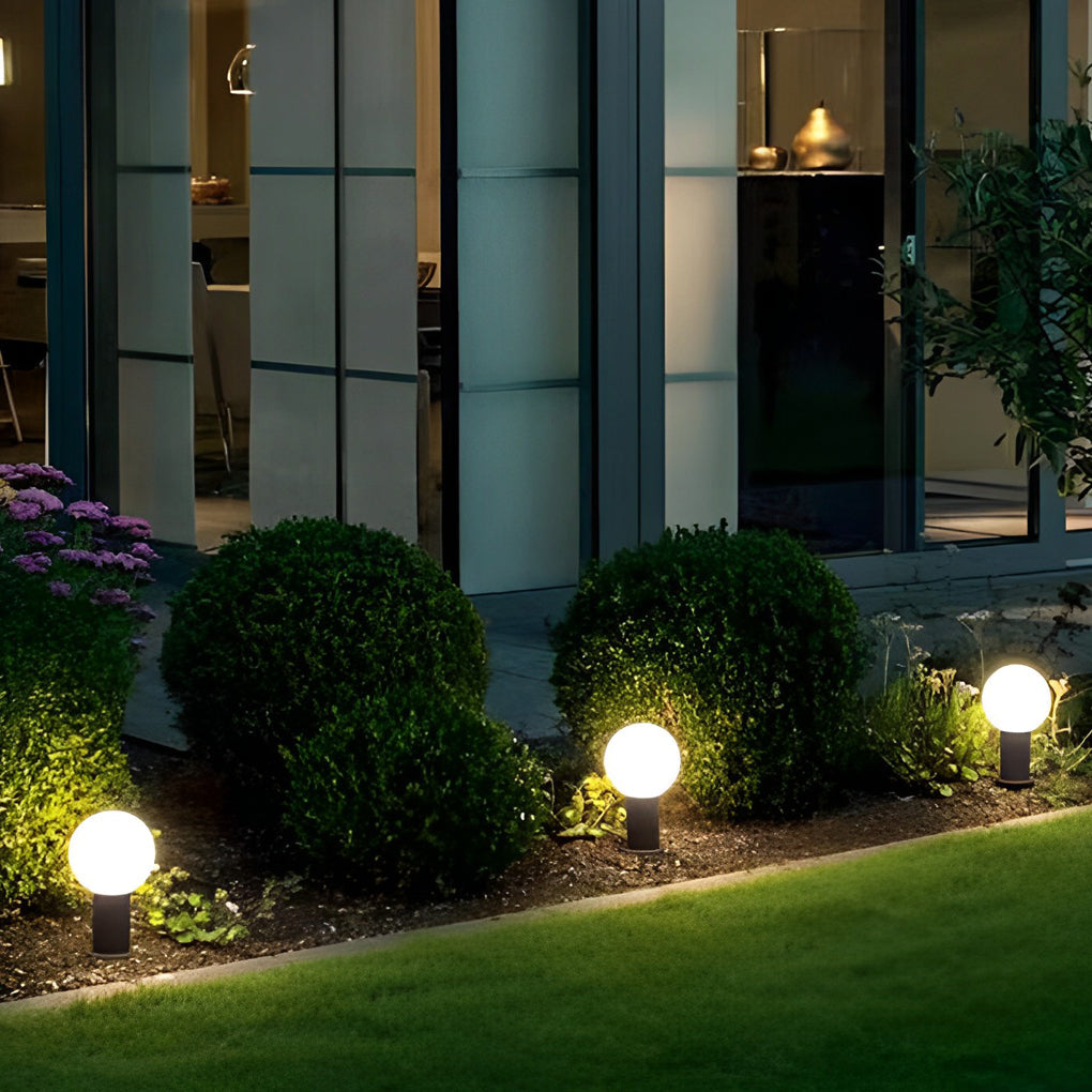 Luminara | Elegant Modern LED Round Bollard Light Fixture 4