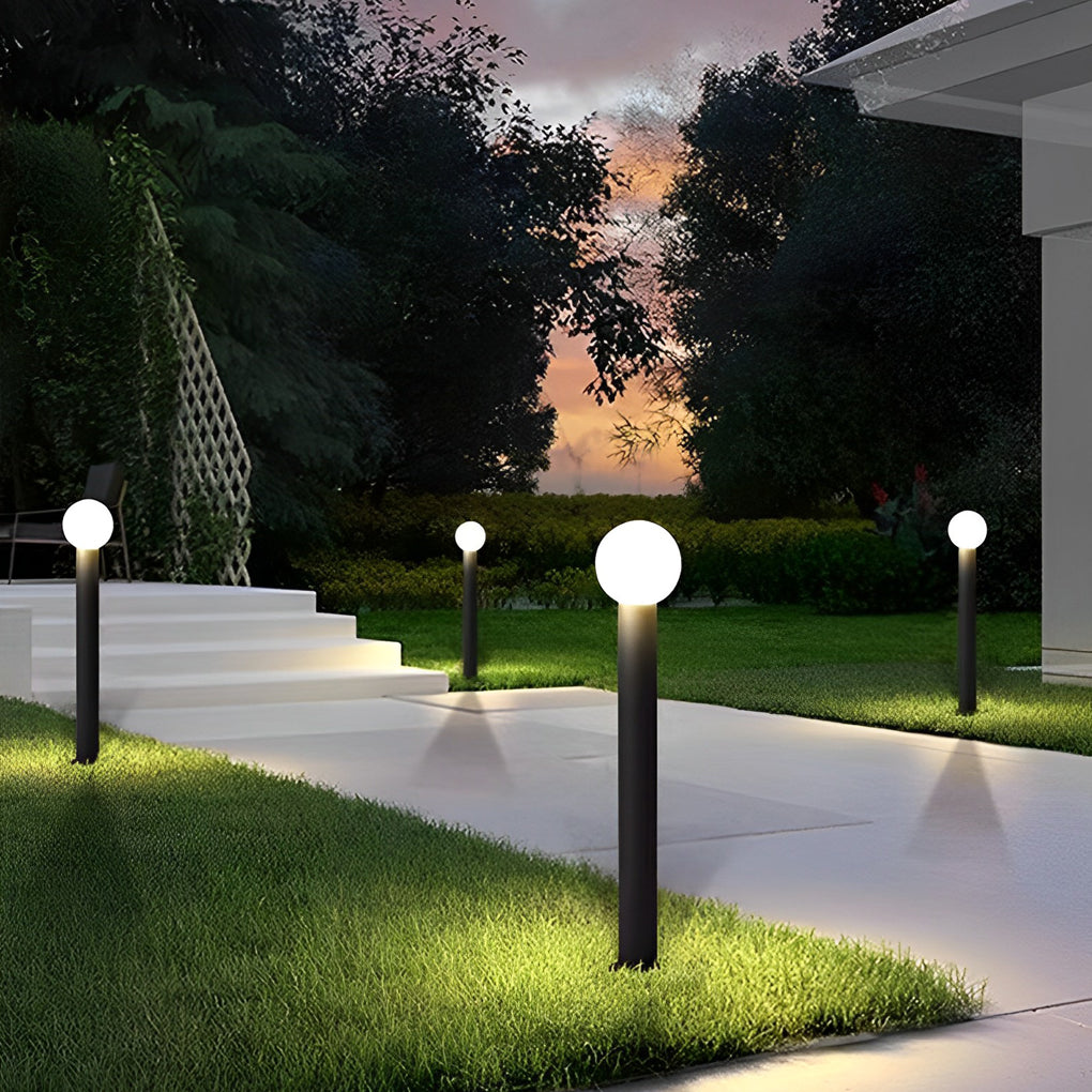 Luminara | Elegant Modern LED Round Bollard Light Fixture 5