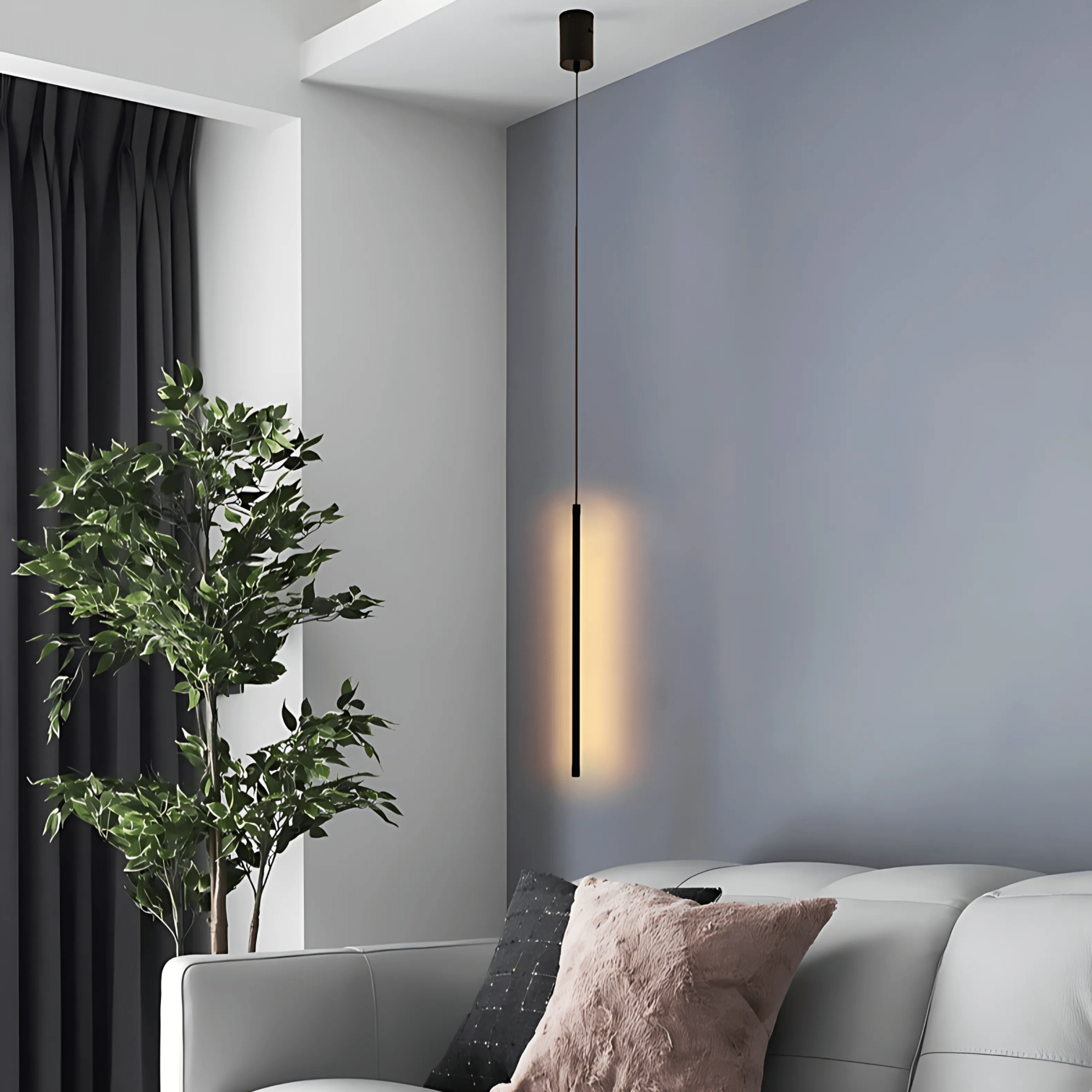Freyza - Luminara | Elegant Modern Metal Bedside Pendant Light Fixture