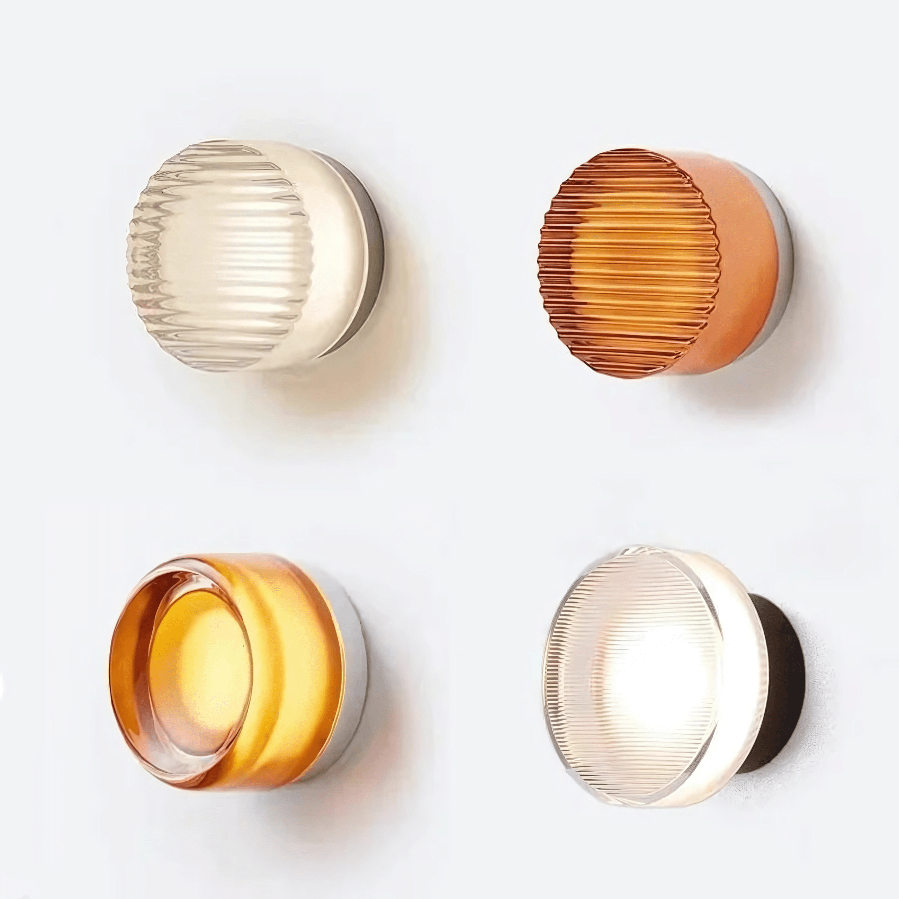 Luminara | Elegant Modern Metal Glass Wall Sconce Light Fixture 1