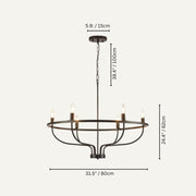 Freyza - Luminara | Elegant Modern Metal Pendant Chandelier Light