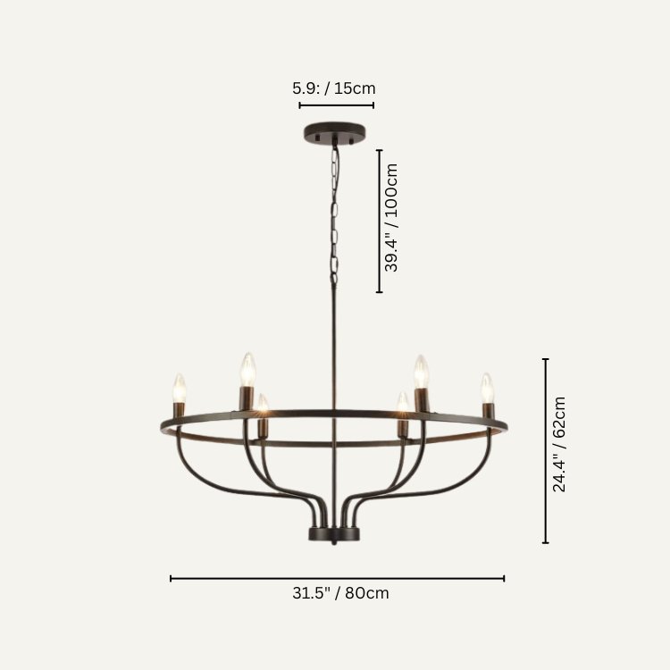 Freyza - Luminara | Elegant Modern Metal Pendant Chandelier Light