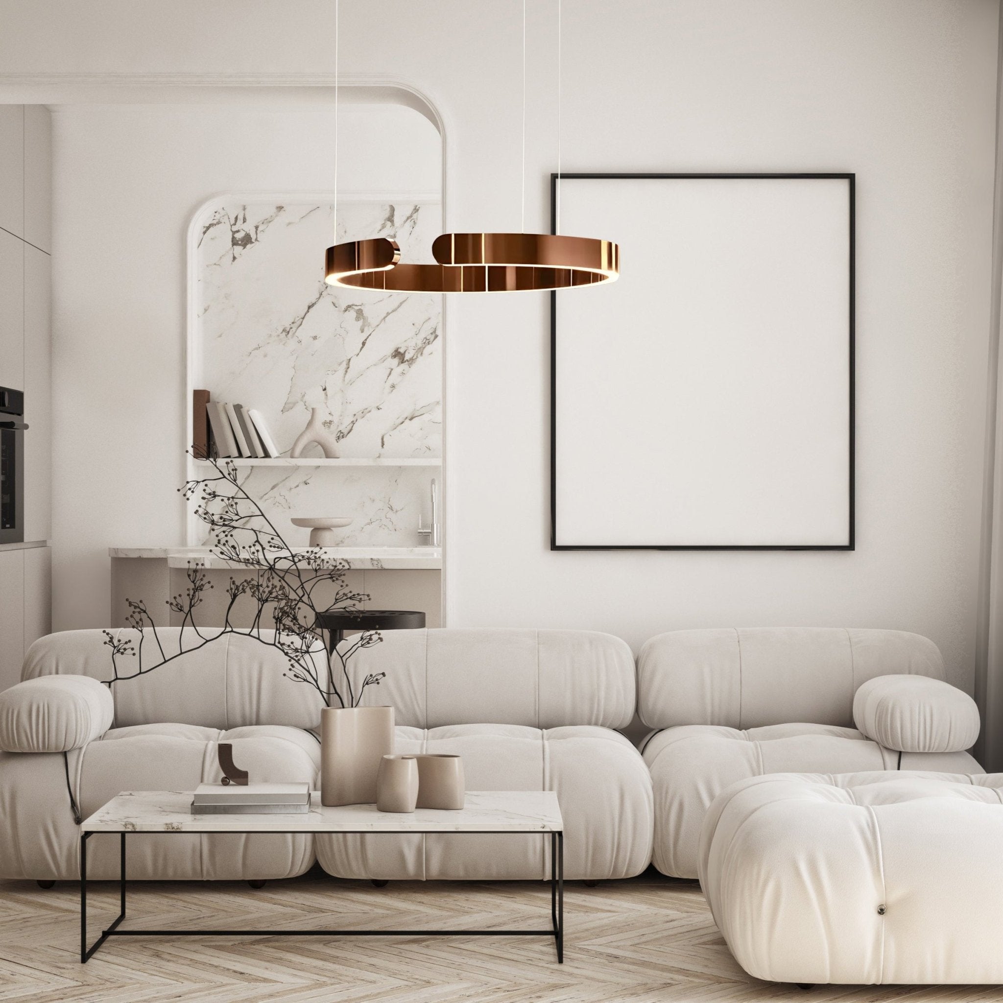 Freyza - Luminara | Elegant Modern Metal Pendant Chandelier Light