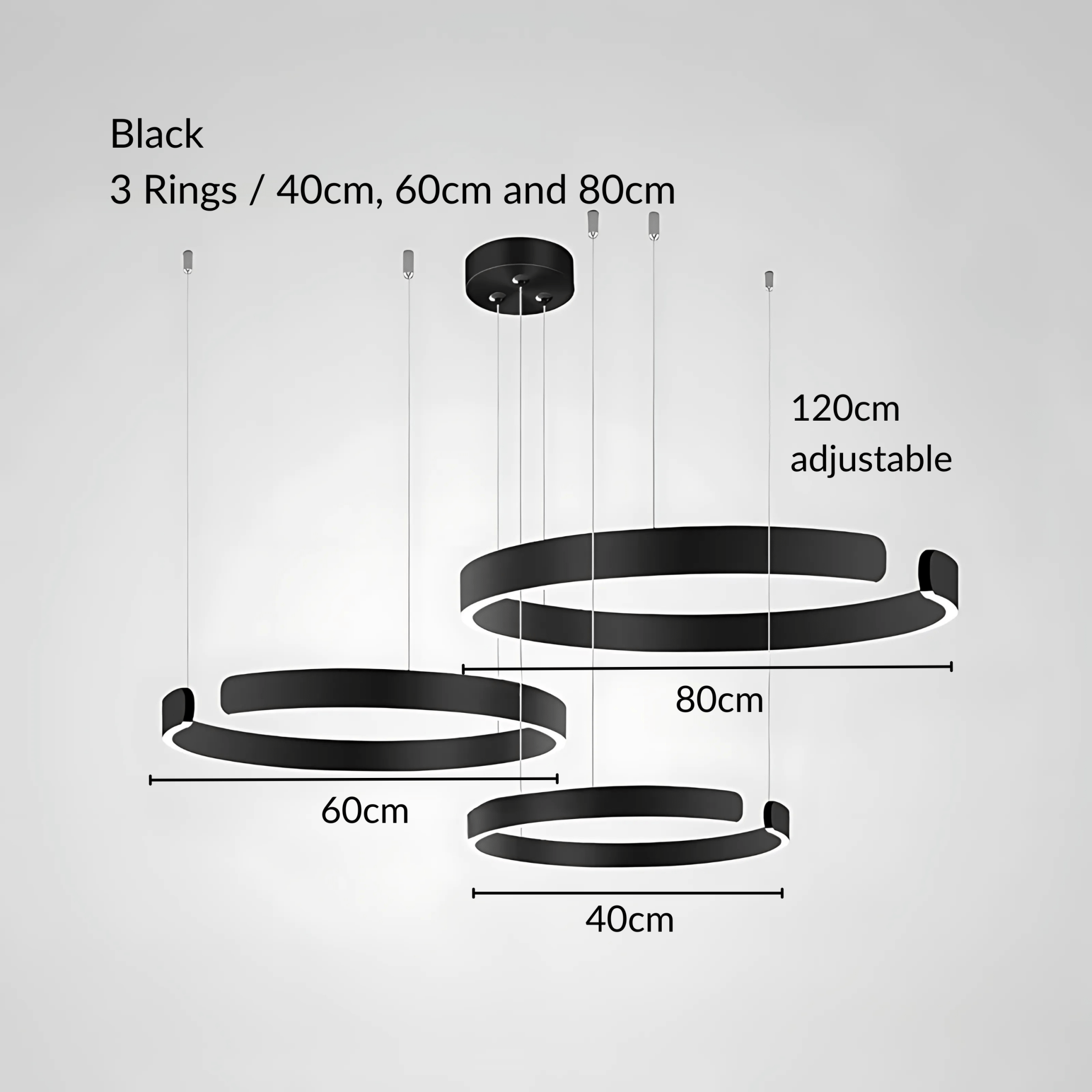 Freyza - Luminara | Elegant Modern Metal Pendant Chandelier Light