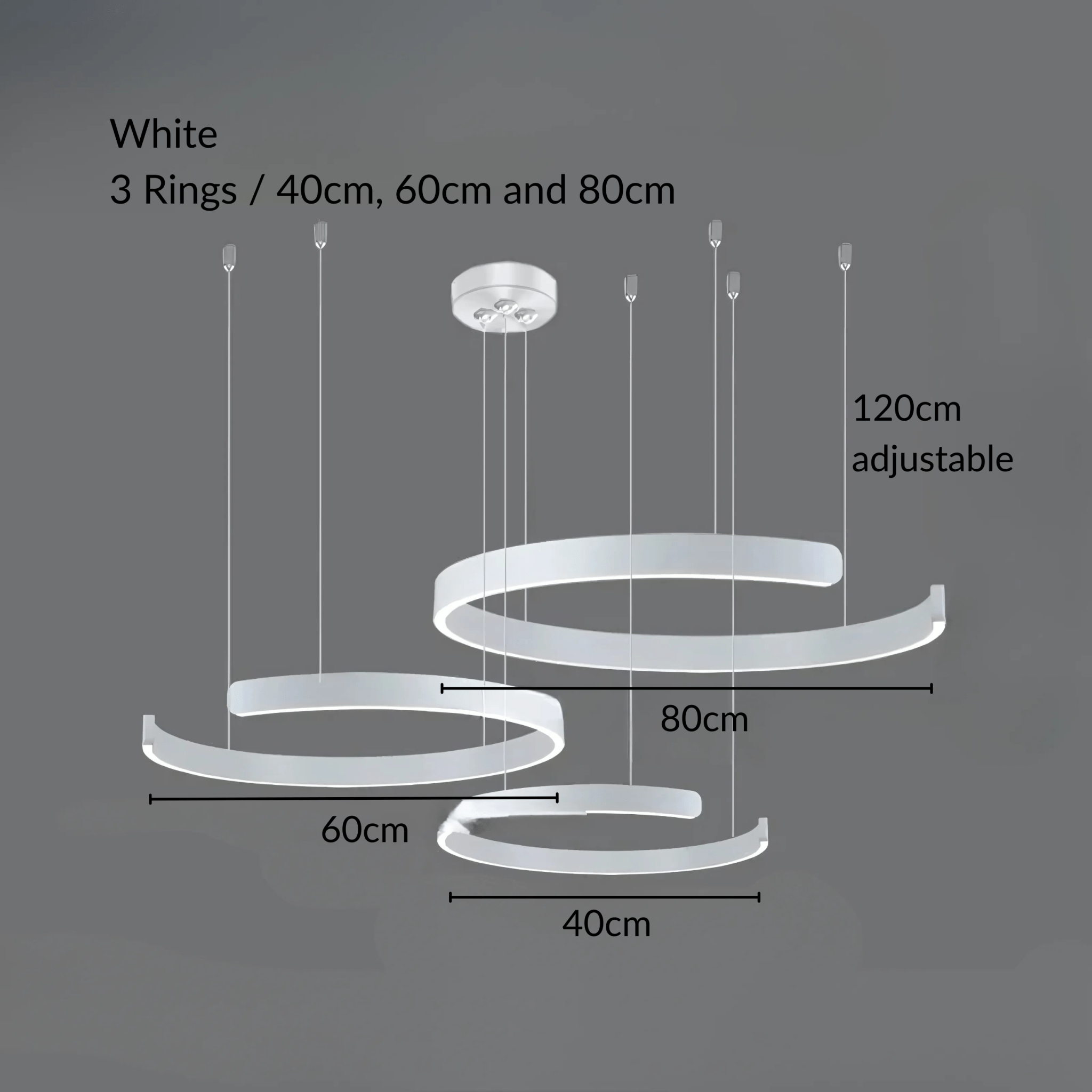 Freyza - Luminara | Elegant Modern Metal Pendant Chandelier Light