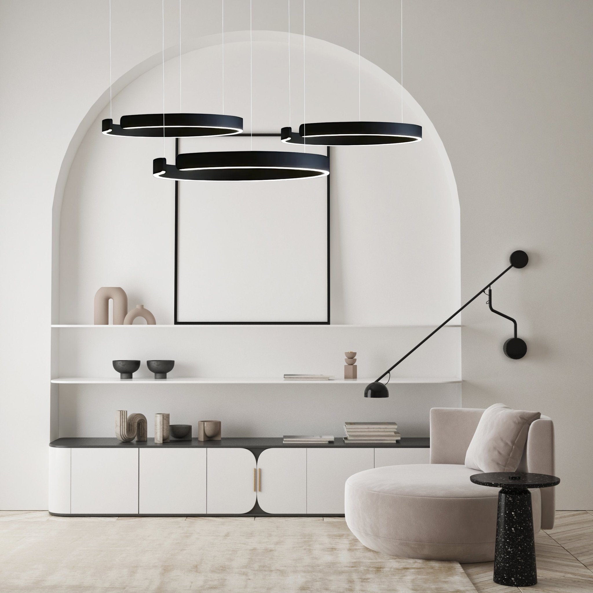 Freyza - Luminara | Elegant Modern Metal Pendant Chandelier Light