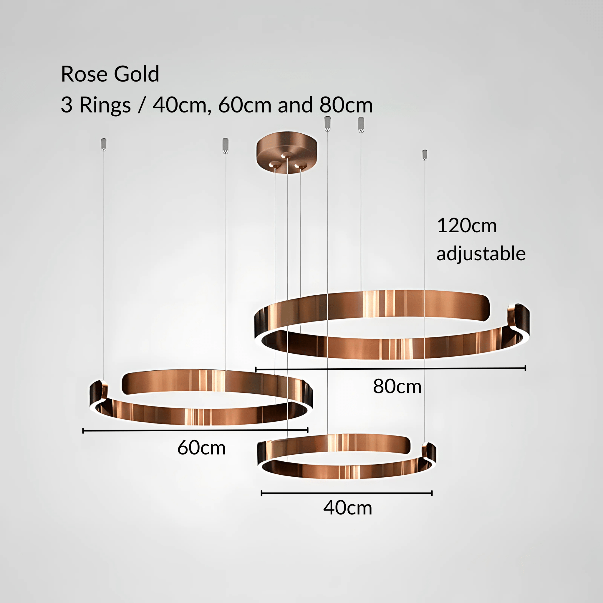 Freyza - Luminara | Elegant Modern Metal Pendant Chandelier Light