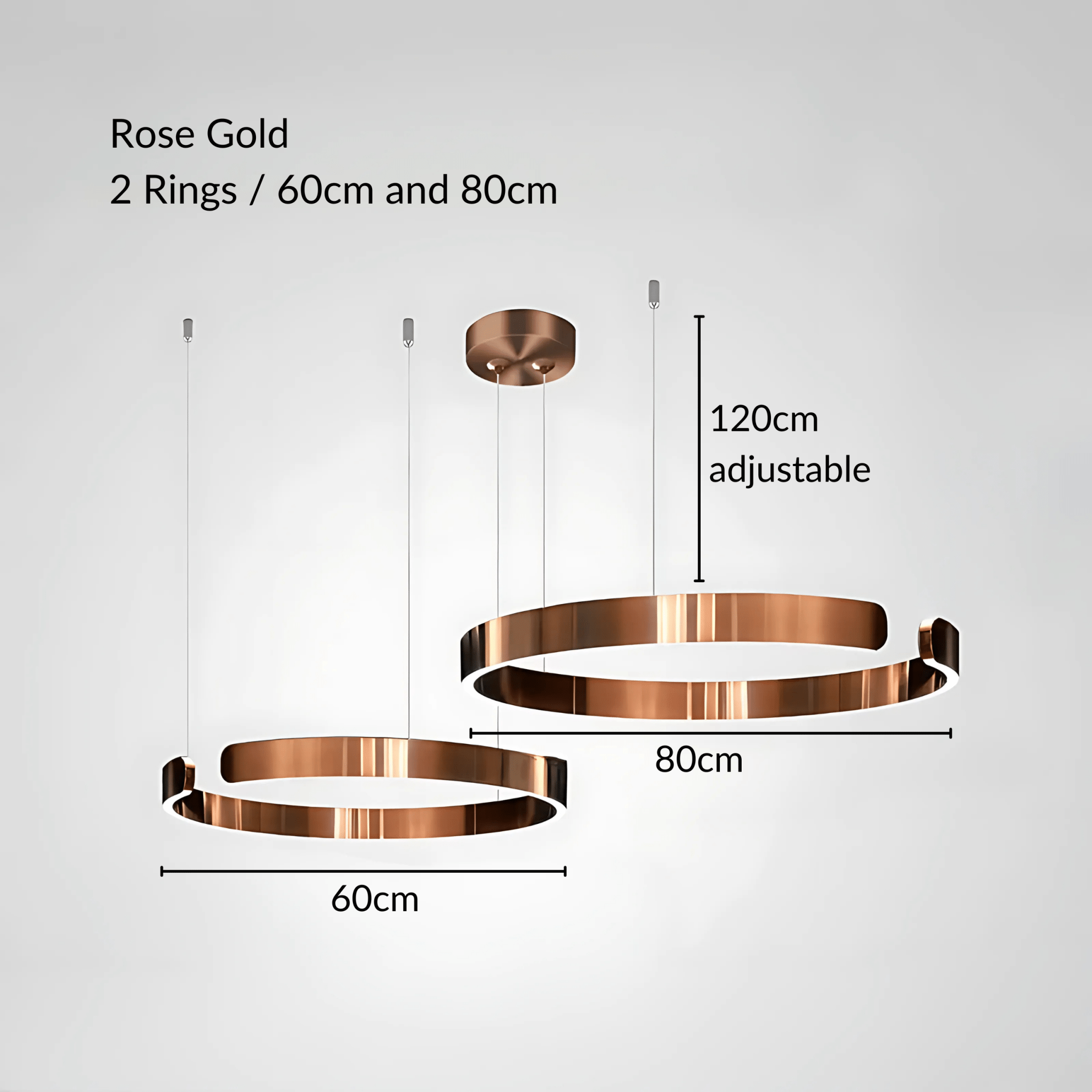 Freyza - Luminara | Elegant Modern Metal Pendant Chandelier Light