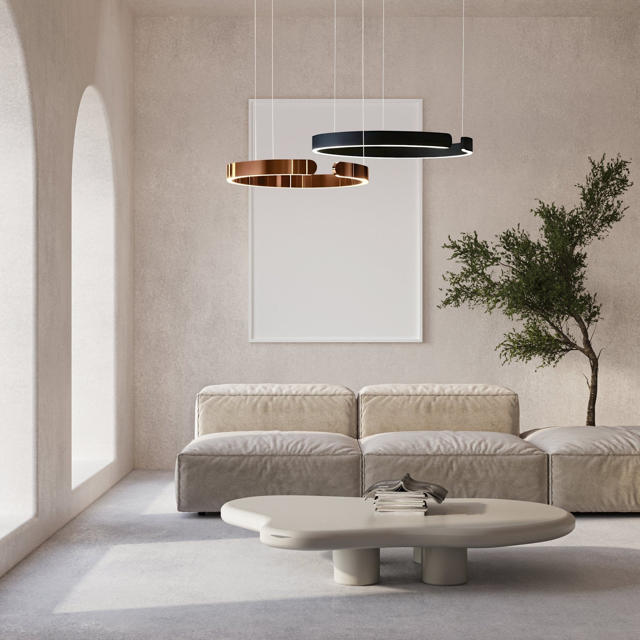 Freyza - Luminara | Elegant Modern Metal Pendant Chandelier Light